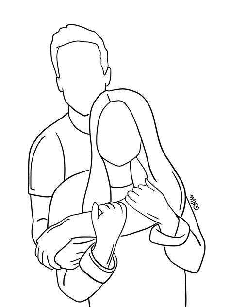 couple outline|couple outline sketch.